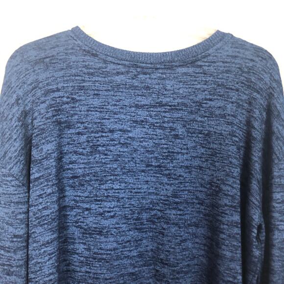 Love by Gap Marled Womens Blue Crop Top/Sweater Size Medium - Picture 7 of 9